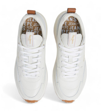 Pepe Jeans Winslow Action Leather Sneakers white