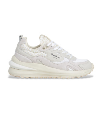 Pepe Jeans Winslow - Baskets en cuir beige