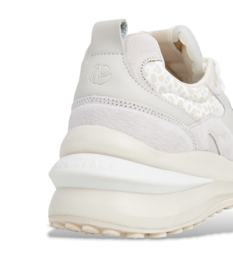 Pepe Jeans Winslow - Baskets en cuir beige
