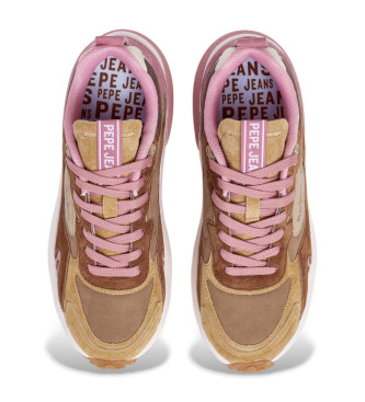 Pepe Jeans Winslow Brown Leather Sneakers