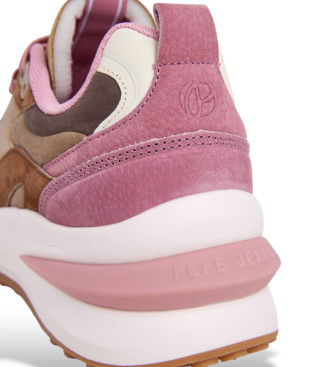 Pepe Jeans Winslow Brown Leather Sneakers