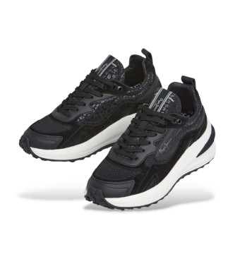 Pepe Jeans Skórzane sneakersy Winslow czarne
