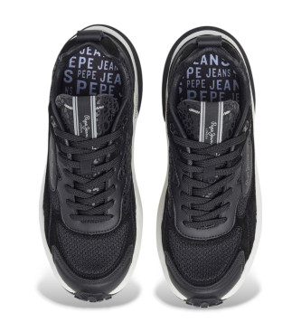 Pepe Jeans Skórzane sneakersy Winslow czarne