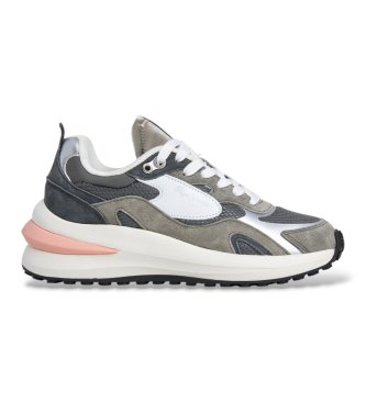 Pepe Jeans Winslow Soft gray leather sneakers