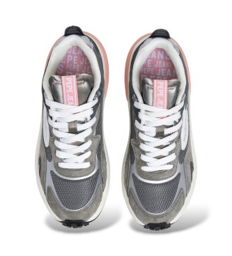 Pepe Jeans Winslow Soft gray leather sneakers