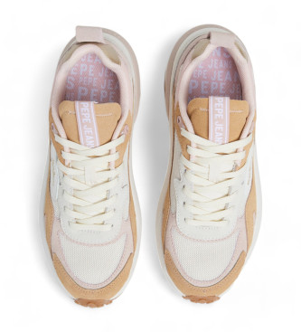 Pepe Jeans Zapatillas de Piel Winslow Urban beige