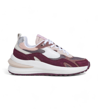 Pepe Jeans Winslow Urban Leather Sneakers maroon