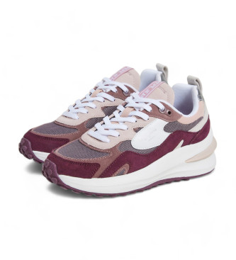 Pepe Jeans Winslow Urban Leather Sneakers maroon