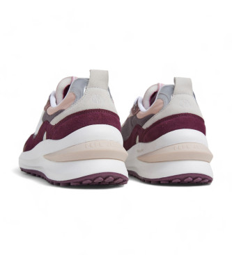 Pepe Jeans Winslow Urban usnjene superge bordo barve