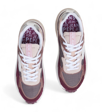 Pepe Jeans Winslow Urban Lder Sneakers rdbrun