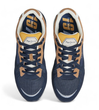 Pepe Jeans X20 Rise Leren Sneakers marine