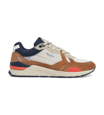 Pepe Jeans X20 Rise Sneakers i lder brun