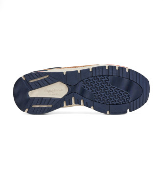 Pepe Jeans Zapatillas de Piel X20 Rise marrn