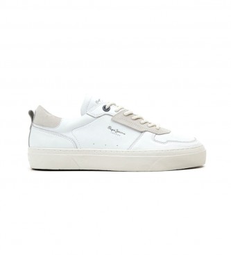 Pepe Jeans Yogi Street 2.0 sapatos de couro brancos