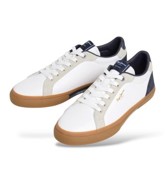Pepe Jeans Kenton City sneakers i knækket hvid