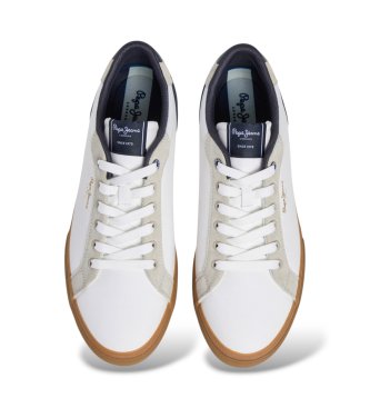 Pepe Jeans Kenton City sneakers i knækket hvid