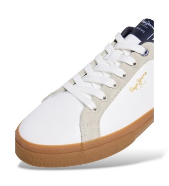Pepe Jeans Kenton City sneakers i knækket hvid