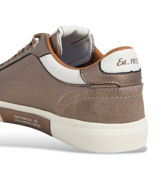 Pepe Jeans Sneakers Kenton Glam in bronzo