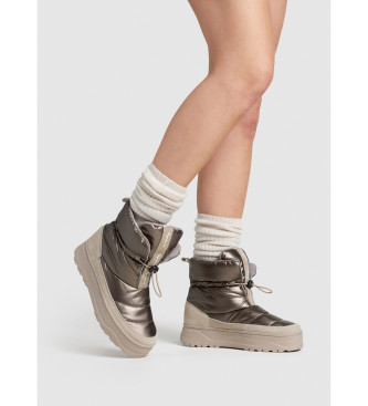 Pepe Jeans Kore Metallic beige ankle boots