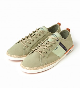 Pepe Jeans Grnne Blucher Canvas Sneakers