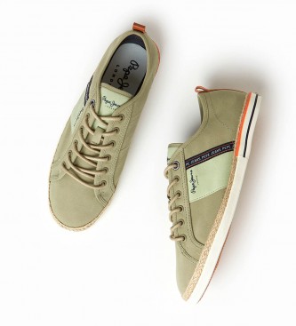 Pepe Jeans Grnne Blucher Canvas Sneakers