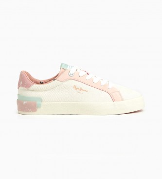 Pepe Jeans Kenton Band Canvas Sneakers wit