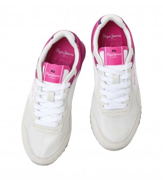 Pepe Jeans London Basic Sneakers blanc, rose