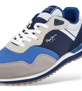 Pepe Jeans Zapatillas de piel London Link gris