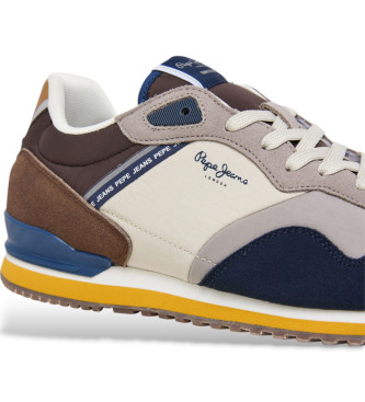 Pepe Jeans Sneakers in pelle blu scuro London Link