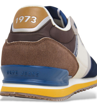 Pepe Jeans Sneakers in pelle blu scuro London Link