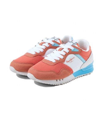 Pepe Jeans London One coral sneakers
