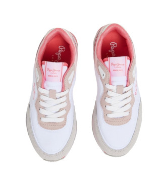 Pepe Jeans Scarpe da ginnastica London Seal bianche, rosa