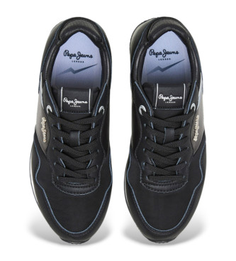 Pepe Jeans Sneakersy London Shine w kolorze czarnym