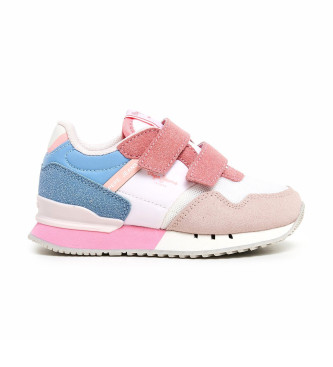 Pepe Jeans Londen Urban Sneakers wit, roze