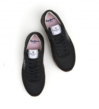 Pepe Jeans London Sneakers avec paillettes noir