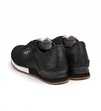 Pepe Jeans London Sneakers avec paillettes noir