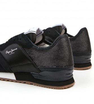 Pepe Jeans Zapatillas Londres Con Lentejuelas negro