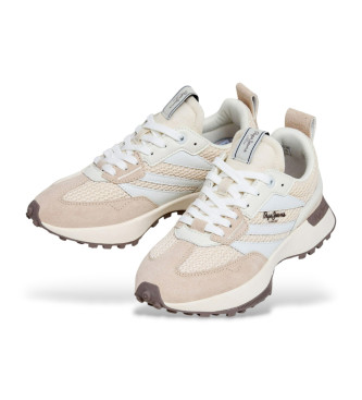 Pepe Jeans Lucky Beige gestrickte Hausschuhe