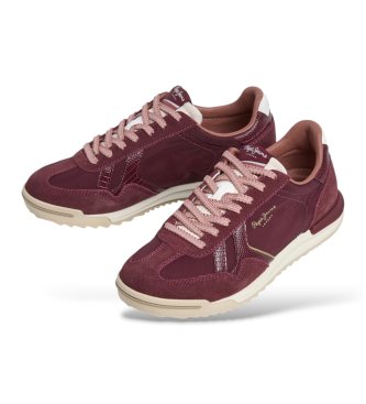 Pepe Jeans Marvin Muse maroon sneakers