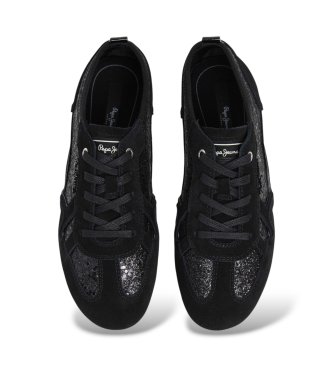 Pepe Jeans Sneakersy Noa Glitter czarne