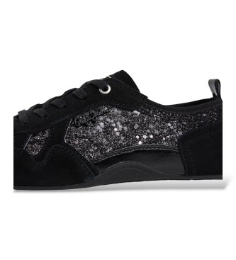 Pepe Jeans Sneakersy Noa Glitter czarne