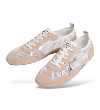 Pepe Jeans Noa Net pearl grey sneakers