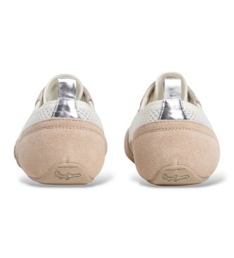Pepe Jeans Noa Net pearl grey sneakers