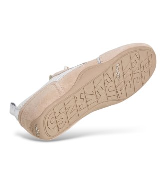 Pepe Jeans Noa Net pearl grey sneakers