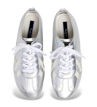 Pepe Jeans Tr�ningssko Noa Shine s�lv