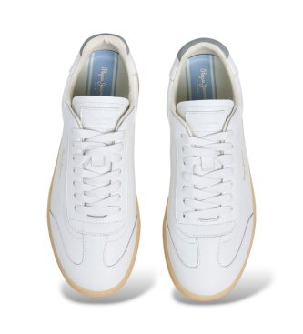 Pepe Jeans Off-white Ball Plain leather sneakers