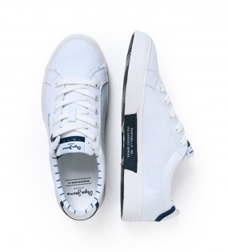 Pepe Jeans Rétro Kenton Sneakers blanc
