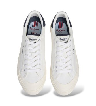 Pepe Jeans Taylor Break sneakers knækket hvid