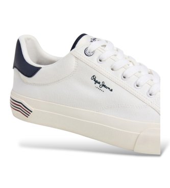 Pepe Jeans Taylor Break sneakers knækket hvid