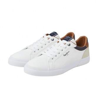Pepe Jeans Leather sneakers Tribunal De Kenton white